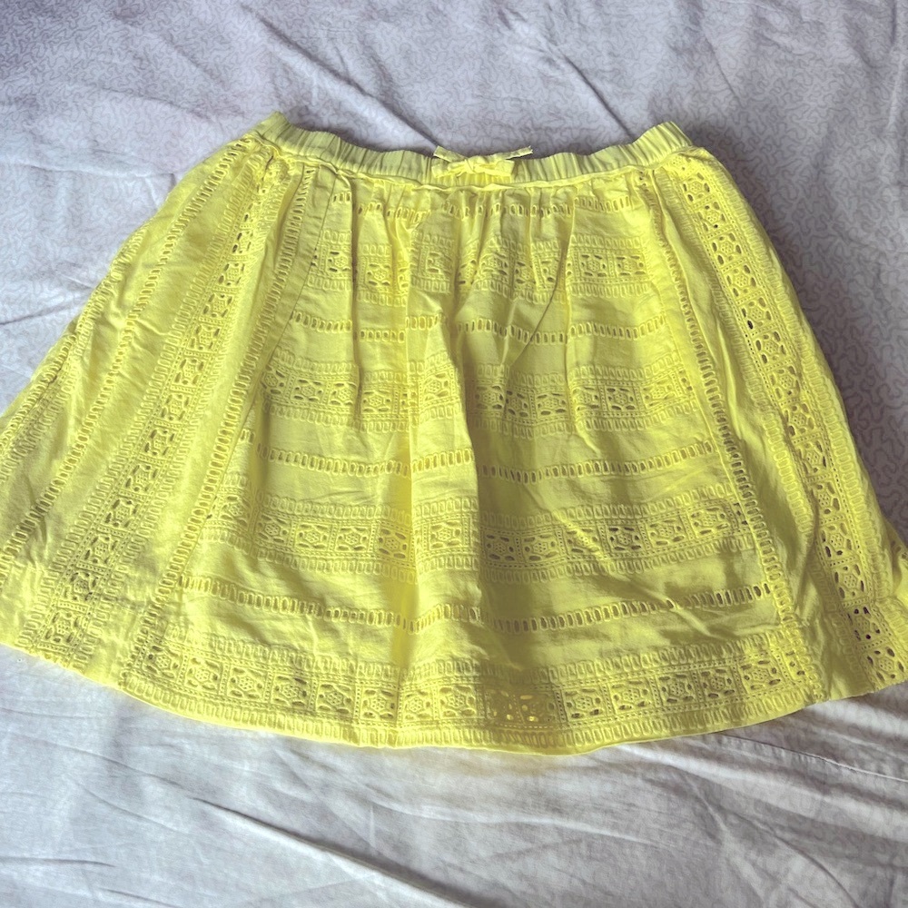 Crewcuts Yellow Lace Skirt in size 14